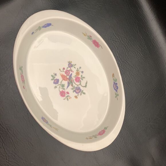 Cordon Bleu France BIA Oval Floral Ceramic Baking Serving Dish Pink Purple White - Picture 2 of 9